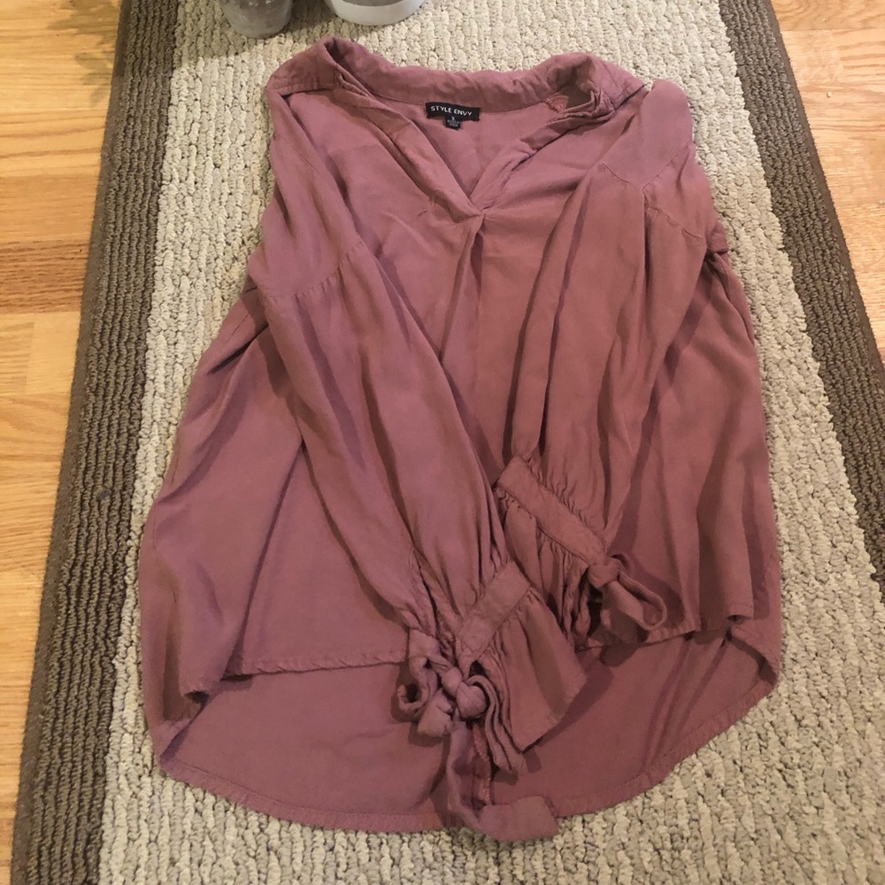 Pink 3/4 sleeve blouse